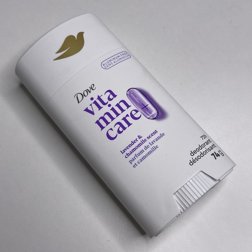 Dove VitaminCare+ Aluminum Free Deodorant Stick Women Lavender & Chamomile 2.6oz